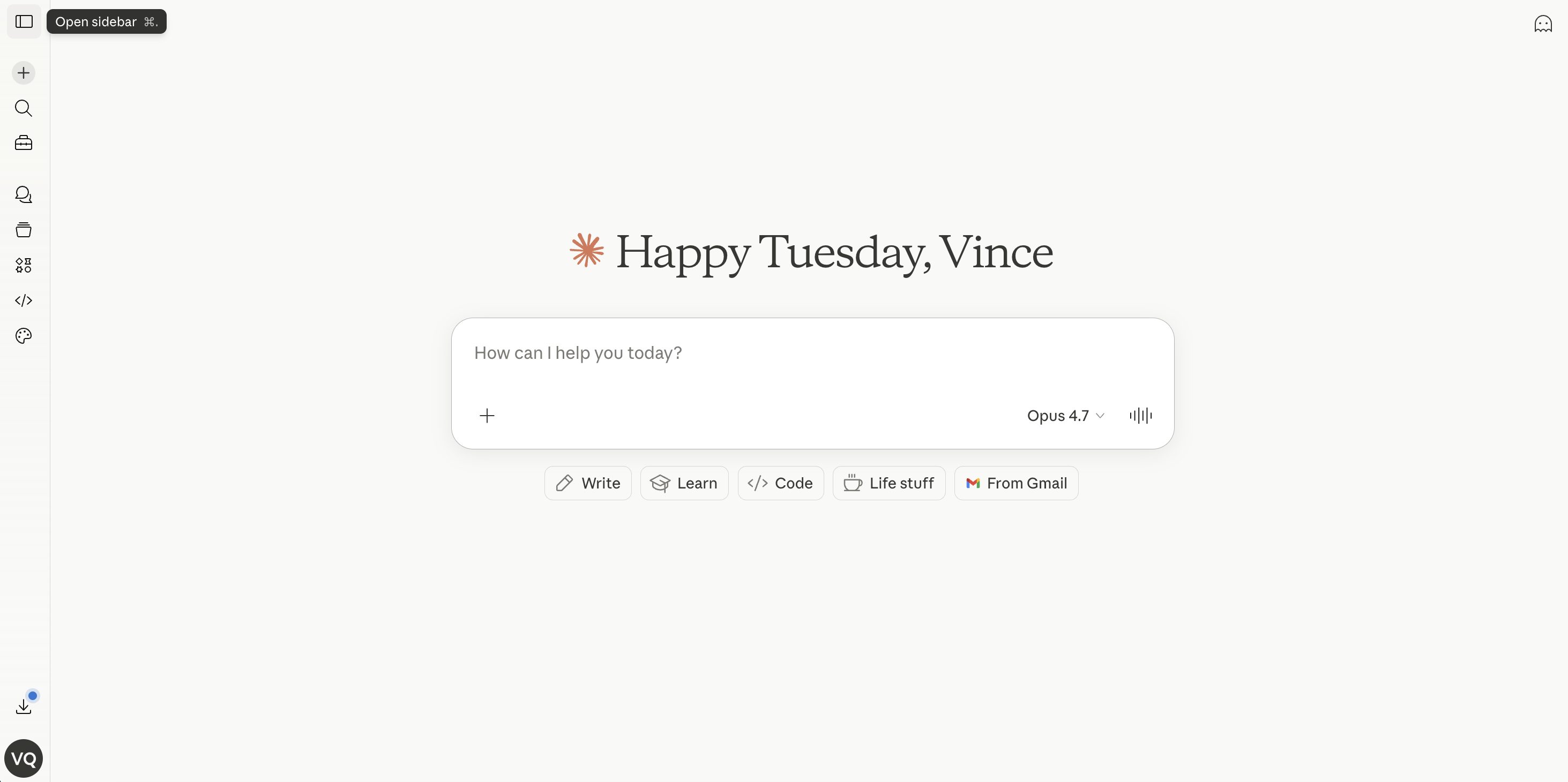 Claude interface showing project workspace